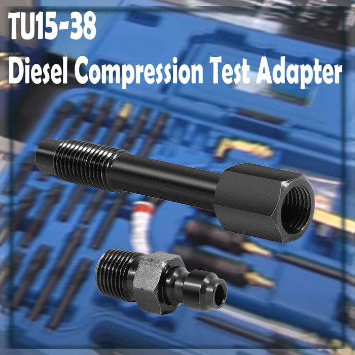 DURAFORCE Diesel Compression Test Adapter for 6.6L Duramax LNG-TU-15-38