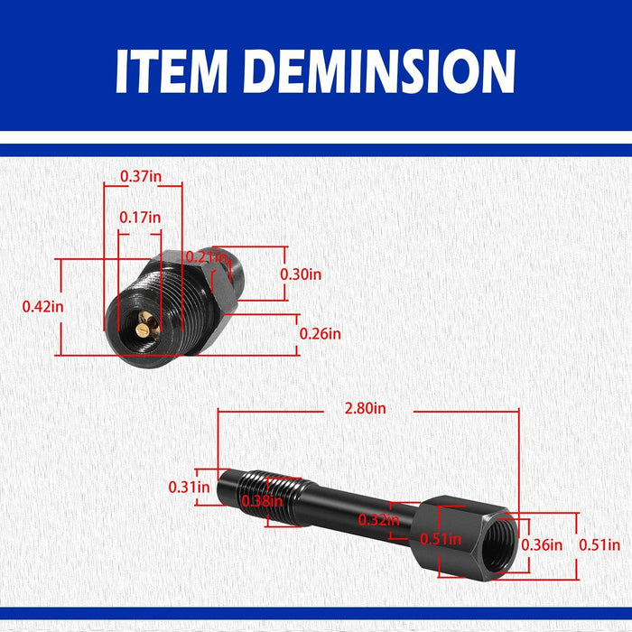 DURAFORCE Diesel Compression Test Adapter for 6.6L Duramax LNG-TU-15-38