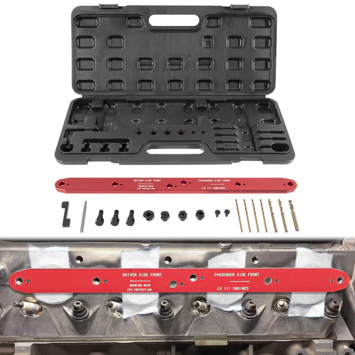 DURAFORCE 71400 Broken Exhaust Manifold Bolt Stud Drill Template for GM LSIII 4.8 5.3 6.0L