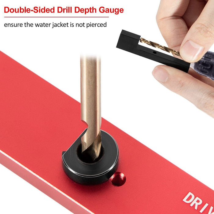 DURAFORCE 71400 Broken Exhaust Manifold Bolt Stud Drill Template for GM LSIII 4.8 5.3 6.0L