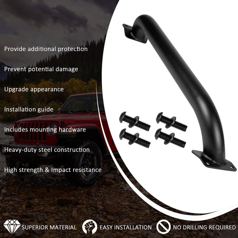 DURAFORCE Front Grille Winch Brush Guard 82215351 For Jeep Wrangler Gladiator JL JT 18-23