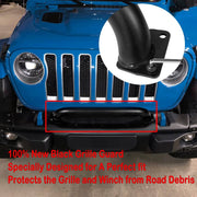 DURAFORCE Front Grille Winch Brush Guard 82215351 For Jeep Wrangler Gladiator JL JT 18-23