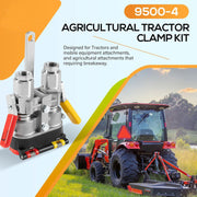 DURAFORCE 9500-4 Agricultural Tractor Clamp Kit For Pioneer Hydraulic Break-Away Coupler