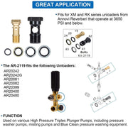 DURAFORCE AR2119 Gymatic 3/B Unloader Mounting Bolt Kit for Annovi Reverberi XM and RK