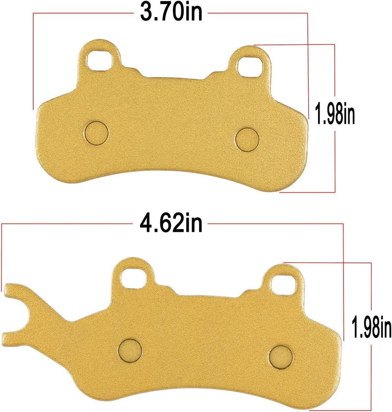 DURAFORCE Front Rear Ceramic Brake Pads Set For 2017-2022 Can-Am Maverick X3 R Max 4x4 DPS