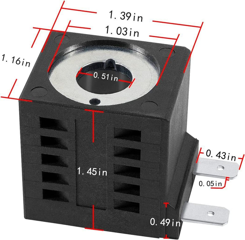 DURAFORCE Deltrol 10225-96 12V DC Solenoid Coil 16W Hydraulic Power Unit Lift Dump EF-1081
