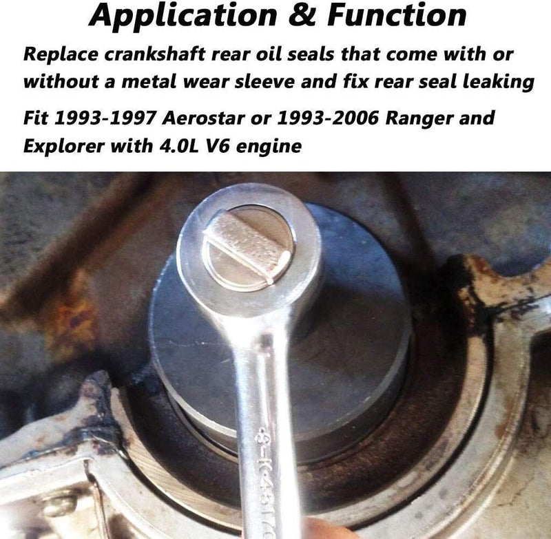 DURAFORCE 7834 Rear Crankshaft Seal Installer Tool for Ford Ranger & Explorer w/ 4.0L V6