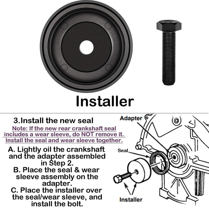 DURAFORCE 7834 Rear Crankshaft Seal Installer Tool for Ford Ranger & Explorer w/ 4.0L V6