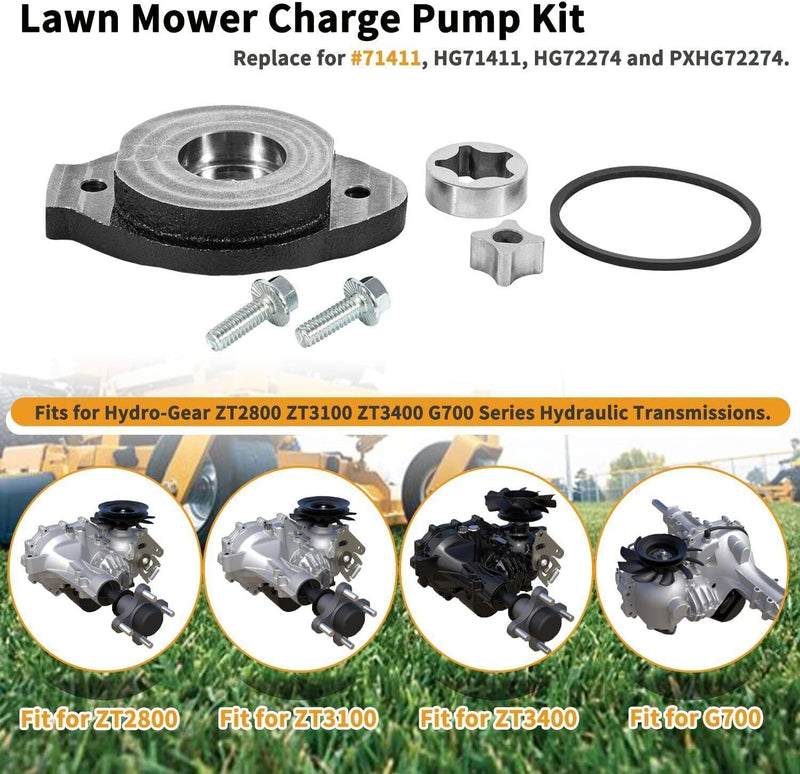 DURAFORCE 72274 Hydraulic Transmission Charge Pump Kit for Hydro-Gear ZT2800 ZT3100 ZT3400