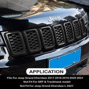 DURAFORCE 7pcs Honeycomb Mesh Front Grill Inserts Kits For 2017-2021 Jeep Grand Cherokee