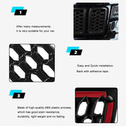 DURAFORCE 7pcs Honeycomb Mesh Front Grill Inserts Kits For 2017-2021 Jeep Grand Cherokee