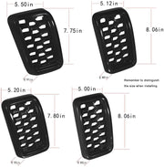 DURAFORCE 7pcs Honeycomb Mesh Front Grill Inserts Kits For 2017-2021 Jeep Grand Cherokee