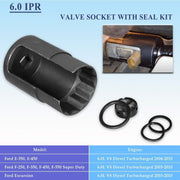 DURAFORCE For 6.0L Ford IPR Valve Removal Socket & Oil Rail Adapters and Test Fitting Tool