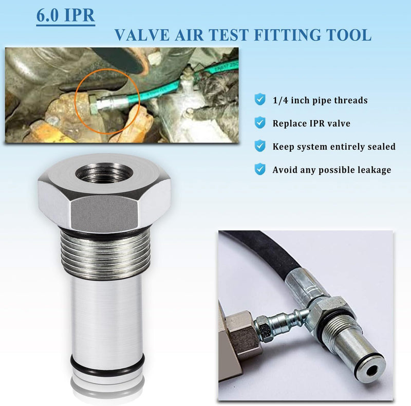 DURAFORCE For 6.0L Ford IPR Valve Removal Socket & Oil Rail Adapters and Test Fitting Tool