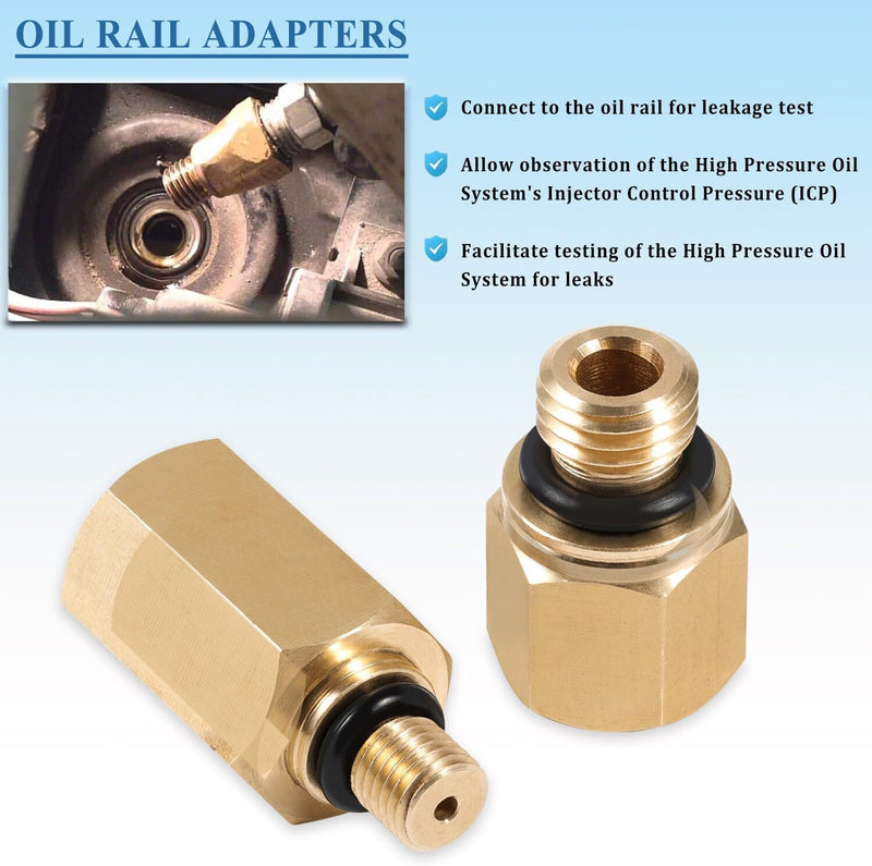DURAFORCE For 6.0L Ford IPR Valve Removal Socket & Oil Rail Adapters and Test Fitting Tool