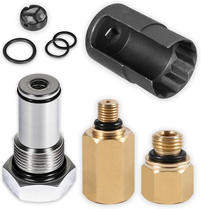 DURAFORCE For 6.0L Ford IPR Valve Removal Socket & Oil Rail Adapters and Test Fitting Tool