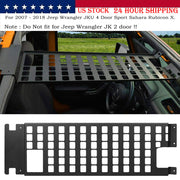 DURAFORCE Top Roof Rack Cargo Hard Top Molle Panel for Jeep Wrangler JK 2007-2018(4-Door)