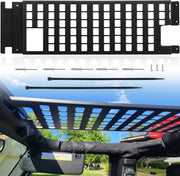 DURAFORCE Top Roof Rack Cargo Hard Top Molle Panel for Jeep Wrangler JK 2007-2018(4-Door)