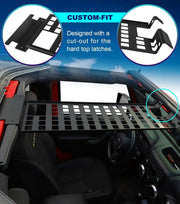 DURAFORCE Top Roof Rack Cargo Hard Top Molle Panel for Jeep Wrangler JK 2007-2018(4-Door)