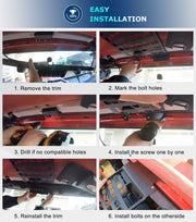 DURAFORCE Top Roof Rack Cargo Hard Top Molle Panel for Jeep Wrangler JK 2007-2018(4-Door)