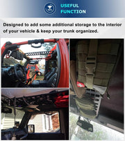 DURAFORCE Top Roof Rack Cargo Hard Top Molle Panel for Jeep Wrangler JK 2007-2018(4-Door)