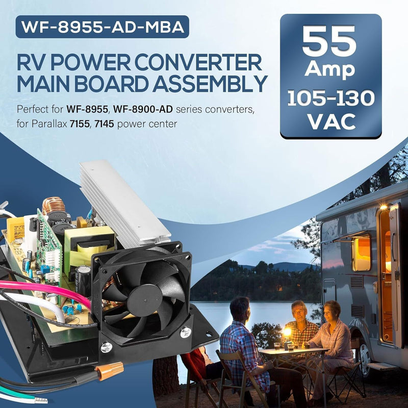 DURAFORCE 60 Hz Power Converter Main Board Assembly 55 Amp For RV Trailer Camper WF-8955