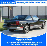 DURAFORCE 22512299 Battery Hold Down Clamp For 85-87 Buick Regal &81-88 Oldsmobile Cutlass