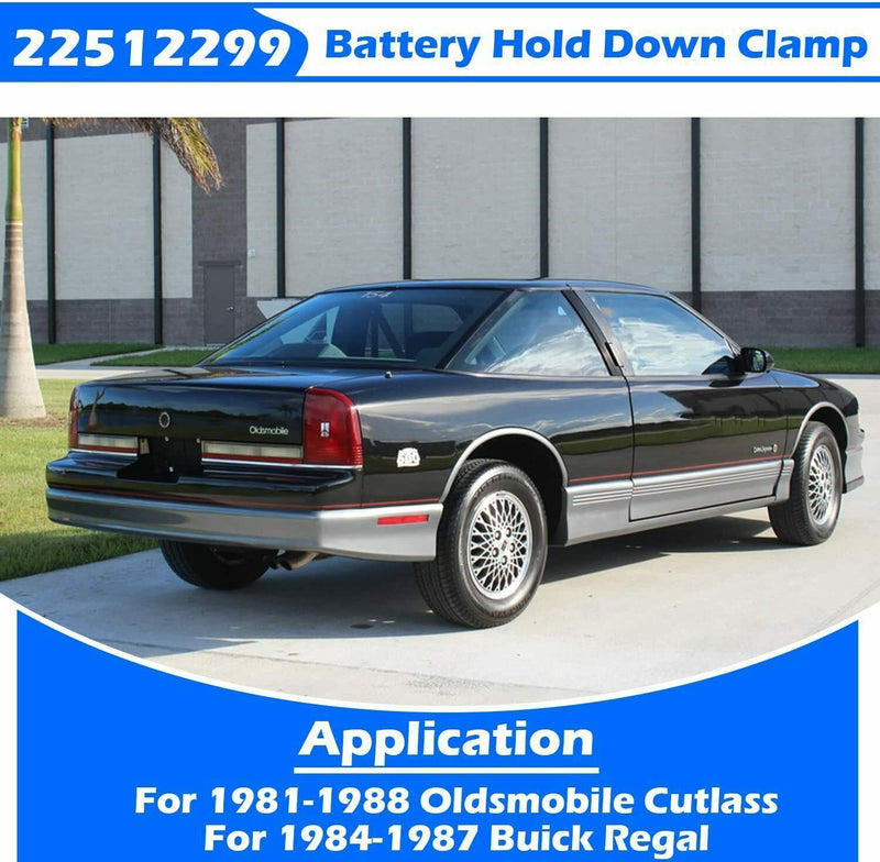 DURAFORCE 22512299 Battery Hold Down Clamp For 85-87 Buick Regal &81-88 Oldsmobile Cutlass