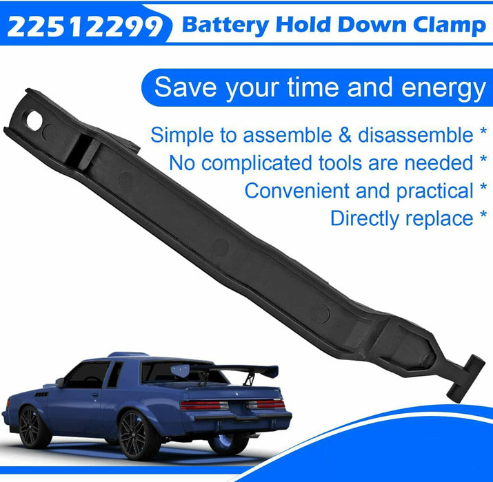 DURAFORCE 22512299 Battery Hold Down Clamp For 85-87 Buick Regal &81-88 Oldsmobile Cutlass