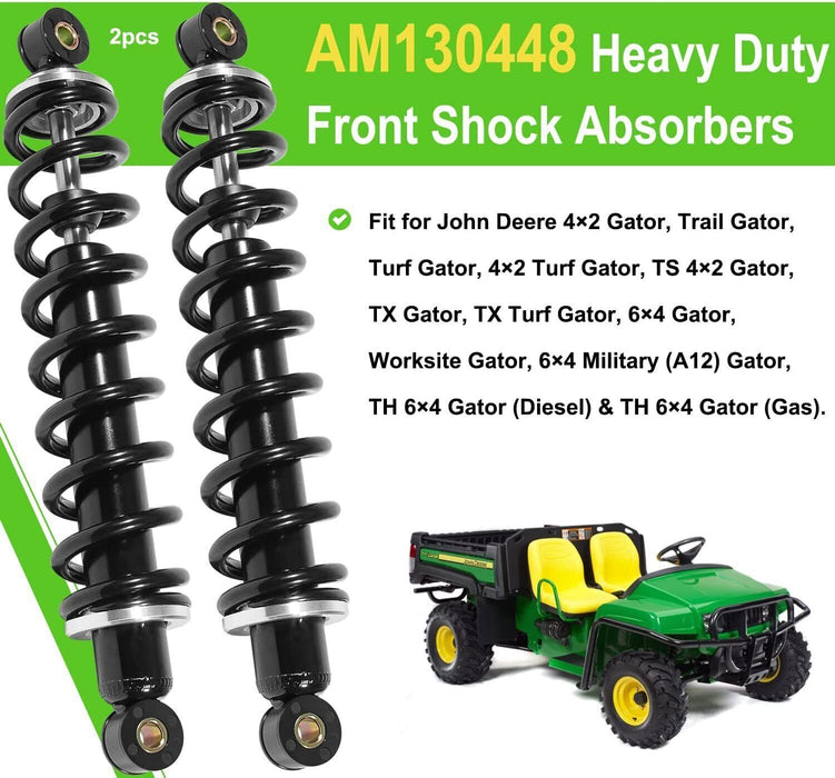 DURAFORCE 2Pcs Front shock absorbers for John Deere 4X2, 6X4, TH, TS. TX Gators AM130448