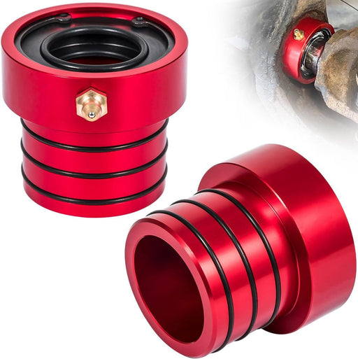 DURAFORCE 2Pcs Red Front Axle Tube Seal Kit MG21103 for Jeep Wrangler YJ JK TJ XJ ZJ MJ
