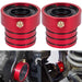 DURAFORCE 2Pcs Red Front Axle Tube Seal Kit MG21103 for Jeep Wrangler YJ JK TJ XJ ZJ MJ