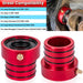 DURAFORCE 2Pcs Red Front Axle Tube Seal Kit MG21103 for Jeep Wrangler YJ JK TJ XJ ZJ MJ