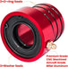 DURAFORCE 2Pcs Red Front Axle Tube Seal Kit MG21103 for Jeep Wrangler YJ JK TJ XJ ZJ MJ