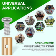 DURAFORCE 03336 Cable Stop Assortment, 24 Pack Universal Fit
