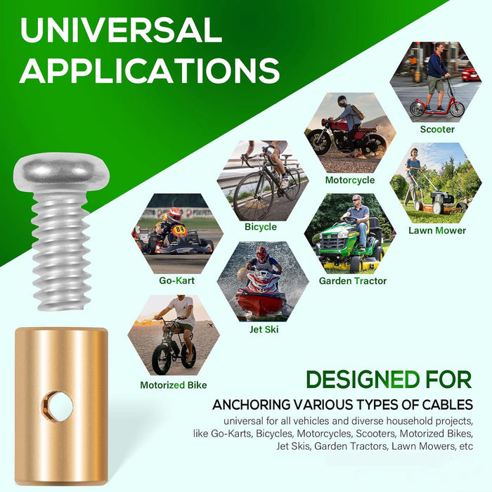 DURAFORCE 03336 Cable Stop Assortment, 24 Pack Universal Fit