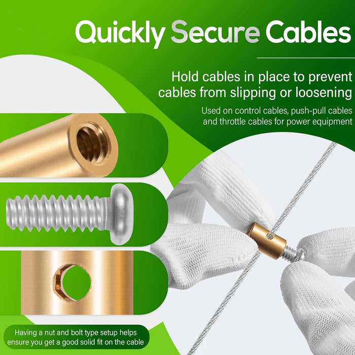 DURAFORCE 03336 Cable Stop Assortment, 24 Pack Universal Fit