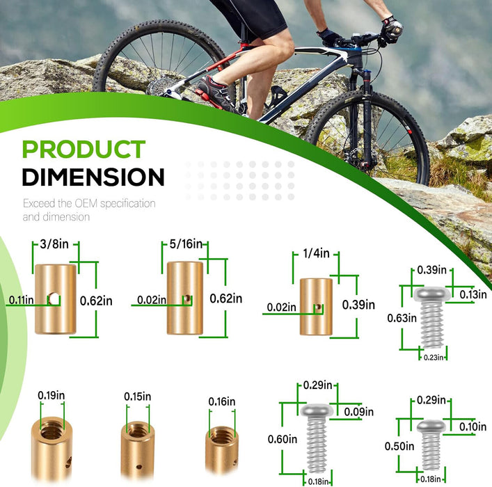 DURAFORCE 03336 Cable Stop Assortment, 24 Pack Universal Fit
