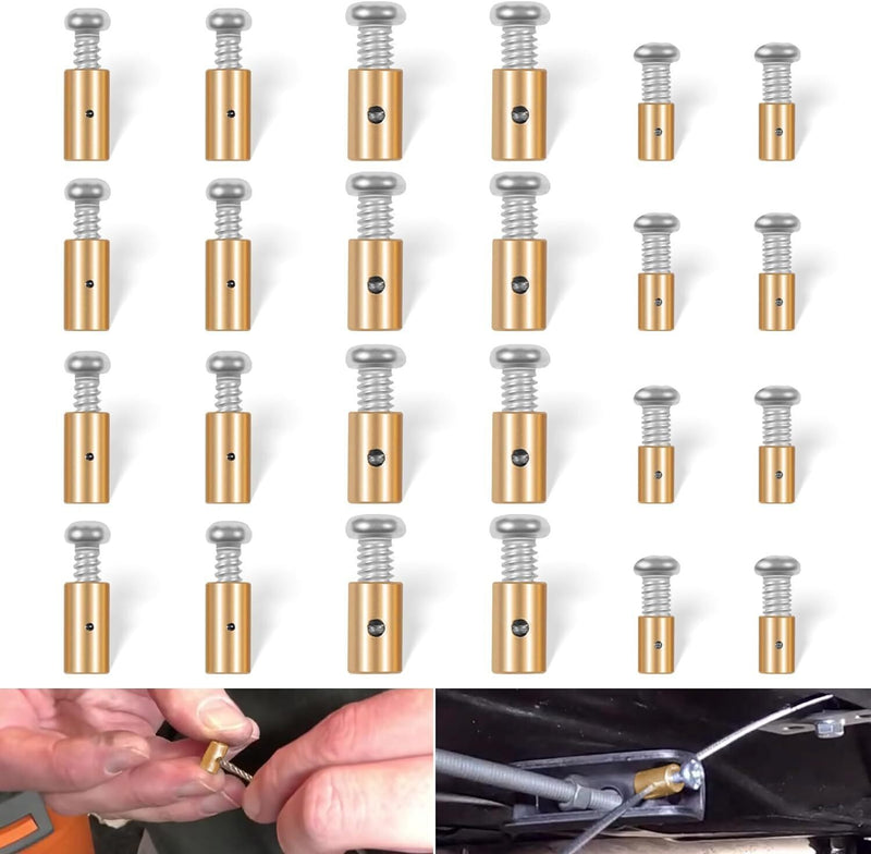 DURAFORCE 03336 Cable Stop Assortment, 24 Pack Universal Fit