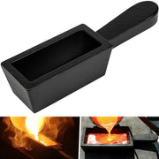 DURAFORCE 25 oz Loaf Cast Iron Ingot Mold for Melting Casting Gold Silver Copper Metals