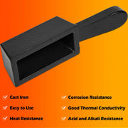 DURAFORCE 25 oz Loaf Cast Iron Ingot Mold for Melting Casting Gold Silver Copper Metals
