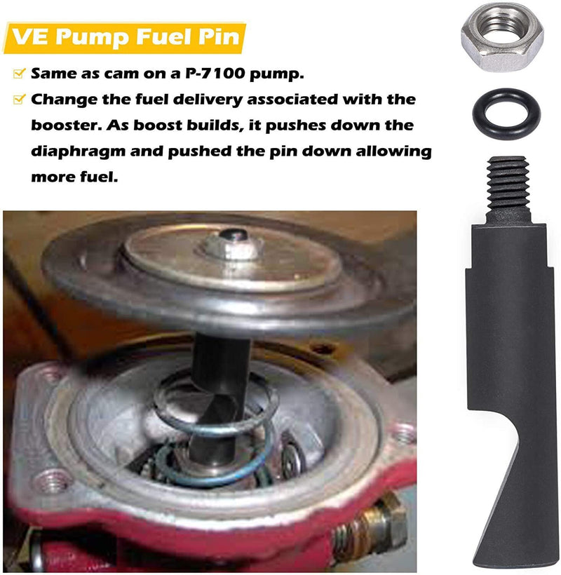 DURAFORCE Pump Fuel Pin & 3200 RPM Governor Spring Kit for 1988-1993 Dodge Cummins 5.9L VE