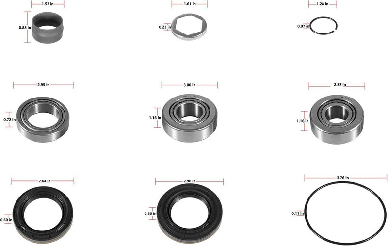 DURAFORCE For BMW E30 E36 E28 E34 E23 E32 Z1 Z3 Differential Type 188 Bearings Repair Kit