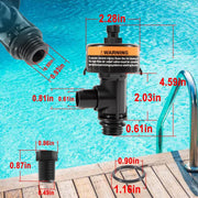 DURAFORCE 98209800 Manual Air Relief Valve w/Pressure Gauge for Pentair Pool / Spa Filter