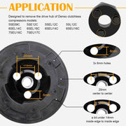 DURAFORCE A/C Compressor Clutch Hub Remover Tool for BMW Mercedes Denso Clutchless 7SEU17C