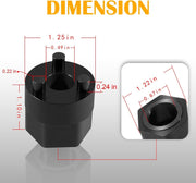 DURAFORCE A/C Compressor Clutch Hub Remover Tool for BMW Mercedes Denso Clutchless 7SEU17C