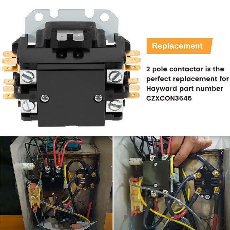 DURAFORCE CZXCON3645 Contactor for Hayward Comfortzone C-SPA XI Electric Spa Heaters