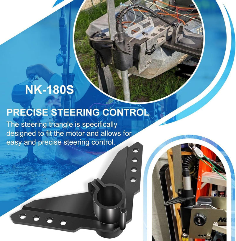 DURAFORCE Kayak Steering Accessories:Newport NK-180S Trolling Motor Steering Triangle Brac