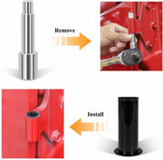 DURAFORCE Door Bushing Removal Tool & Hinge Liners for Jeep Wrangler JK JKU JL 2007-2020