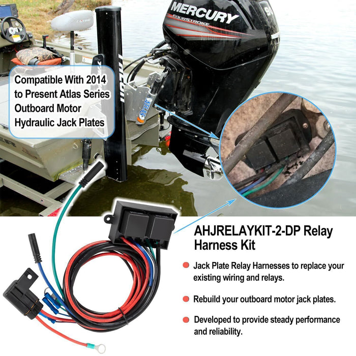 DURAFORCE Replacement Relay Harness for Atlas Hydraulic Plate, Replace AHJRELAYKIT-2-DP